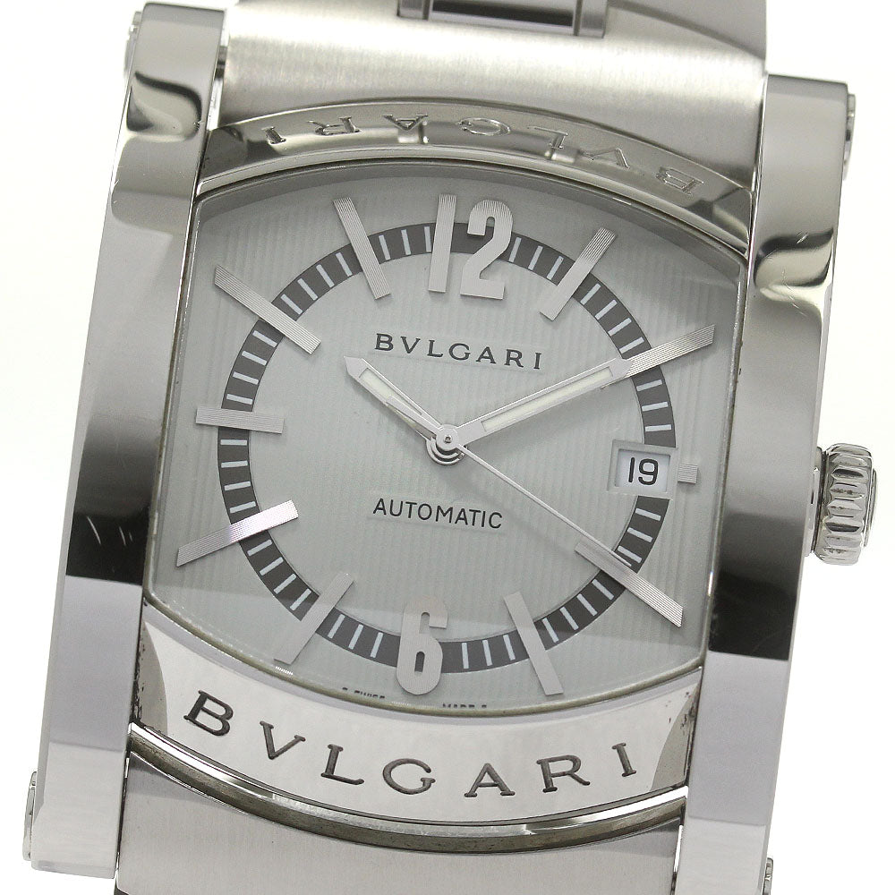 BVLGARI Assioma AA48S Date Silver Dial Automatic Men's Watch_838486