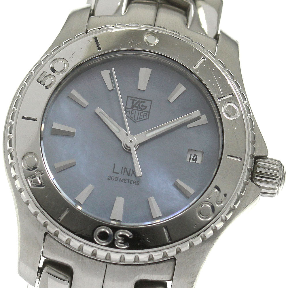 TAG HEUER Link WJ1316-0 Date Blue shell Dial Quartz Ladies Watch_838489