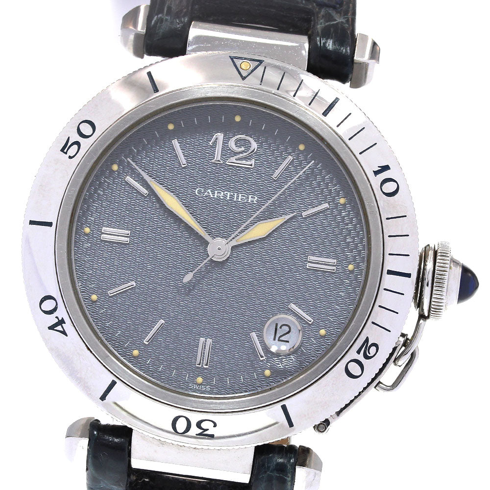 CARTIER Pasha 38 W31017H3 Date gray Dial Automatic Men's Watch_838501