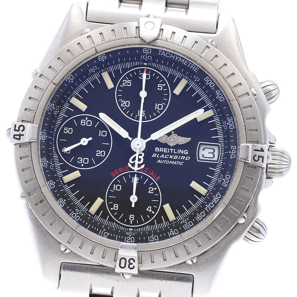 BREITLING Chronomat Blackbird A13350 Date black Dial Automatic Men's_838507