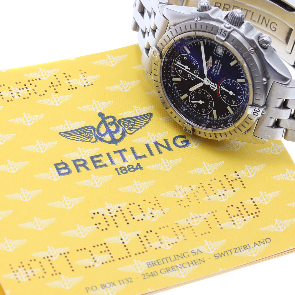 BREITLING Chronomat Blackbird A13350 Date black Dial Automatic Men's_838507