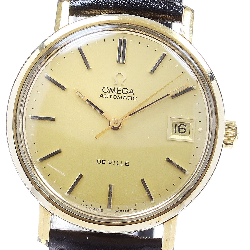 OMEGA De Ville Date gold Dial Automatic Men's Watch_838513