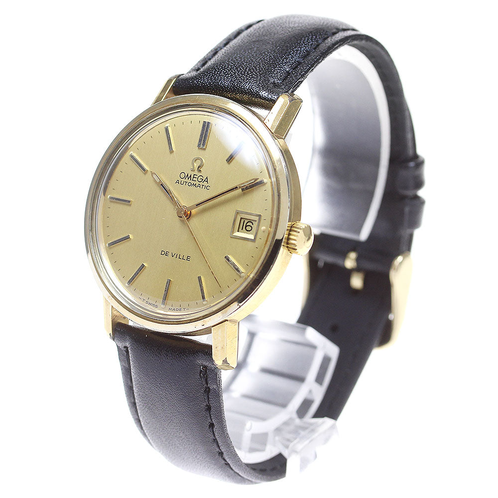 OMEGA De Ville Date gold Dial Automatic Men's Watch_838513