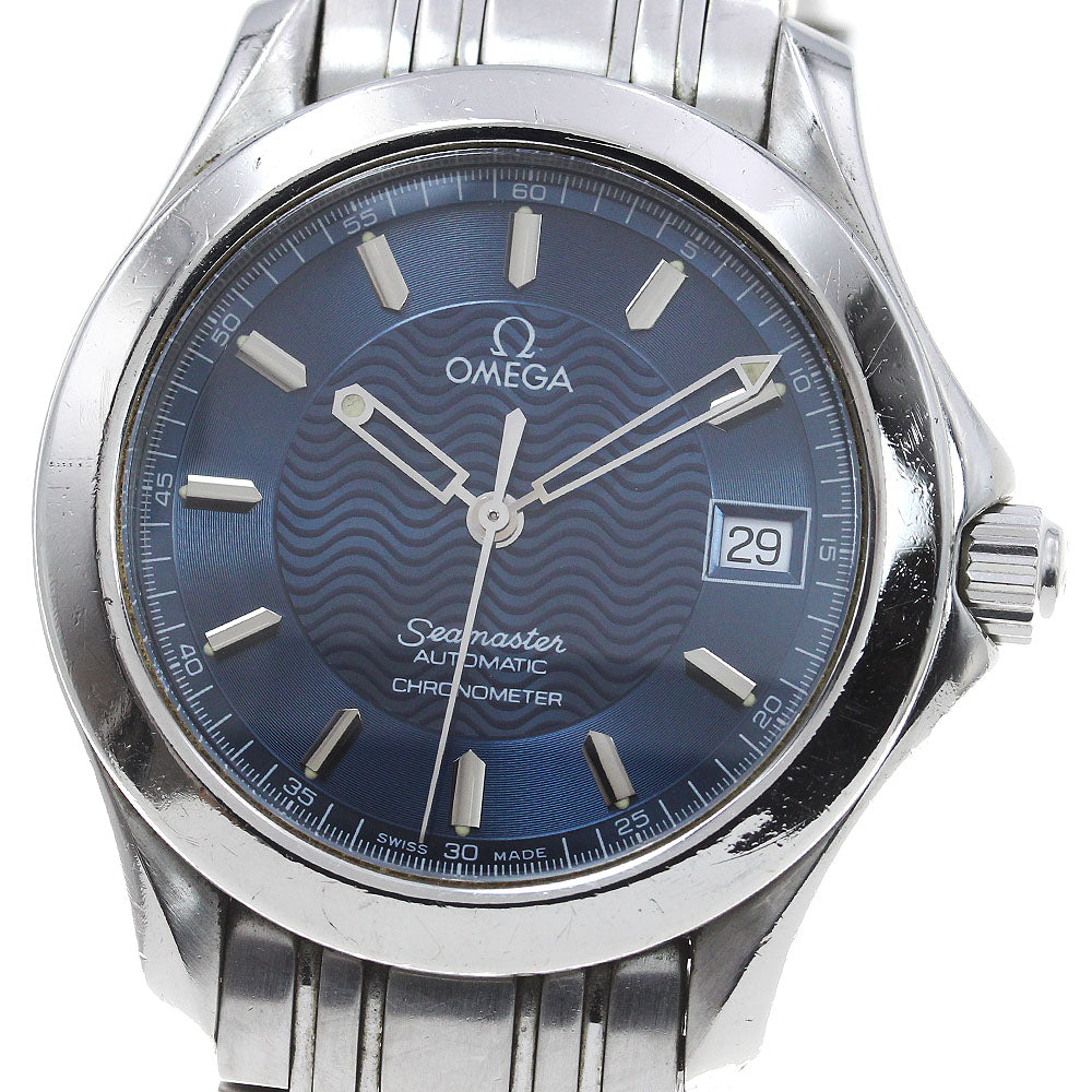 OMEGA Seamaster120 2501.81 Date Navy Dial Automatic Men's Watch_838522