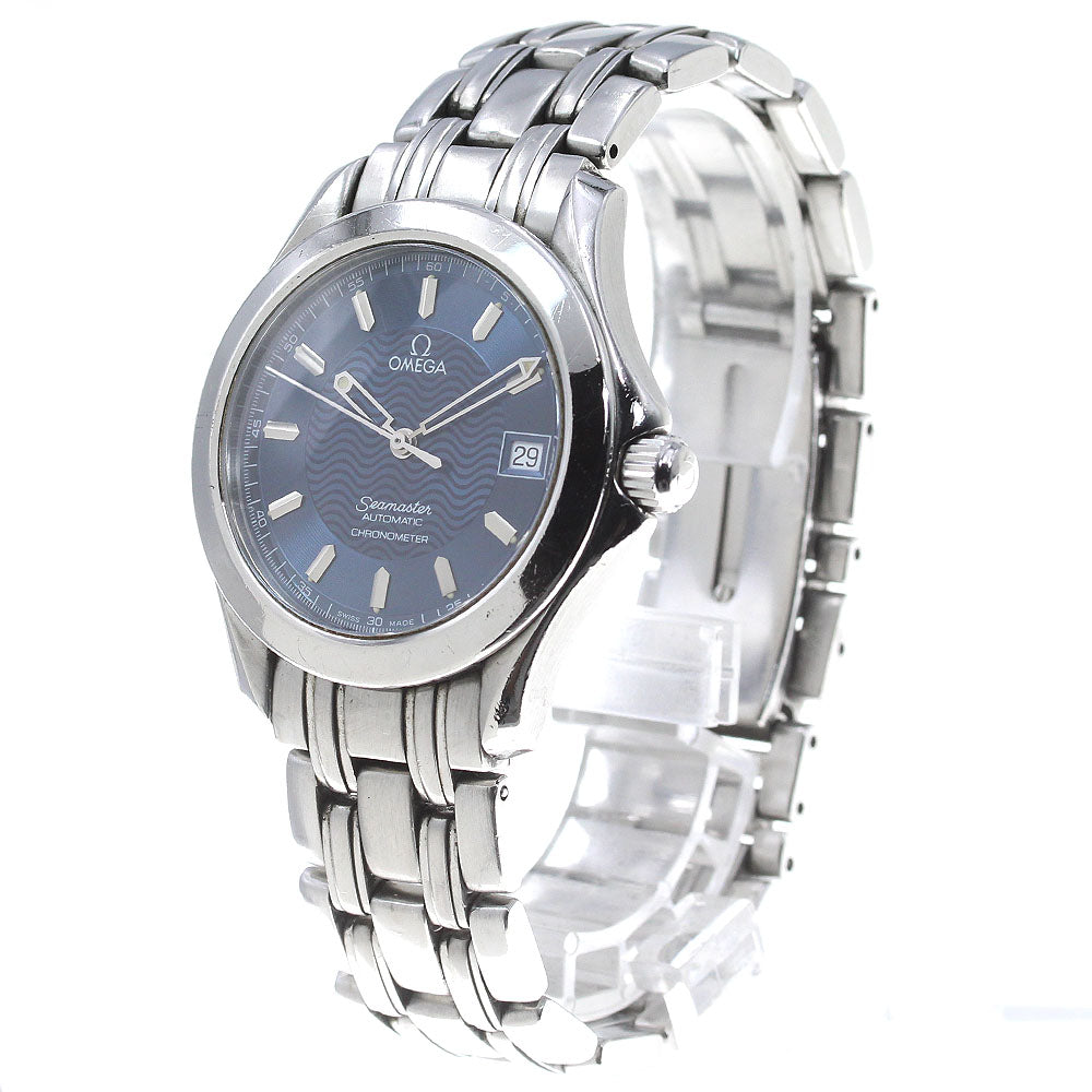 OMEGA Seamaster120 2501.81 Date Navy Dial Automatic Men's Watch_838522