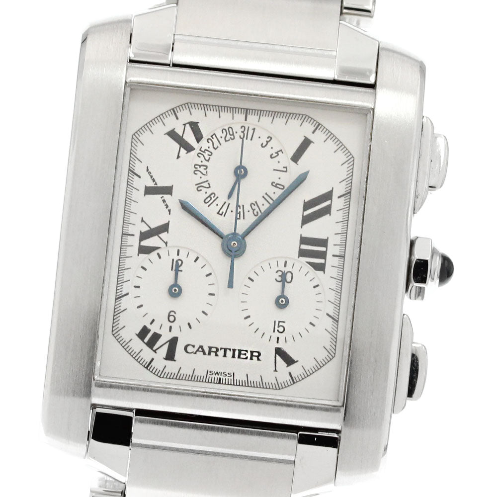 CARTIER Tank Française Chrono Reflex W51001Q3 Perpetual calendar QZ Men's_838536