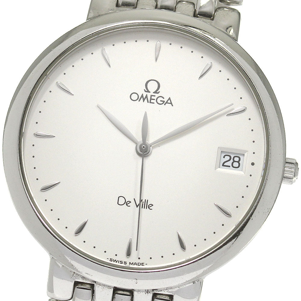 OMEGA De Ville Date Silver Dial Quartz Men's Watch_838600