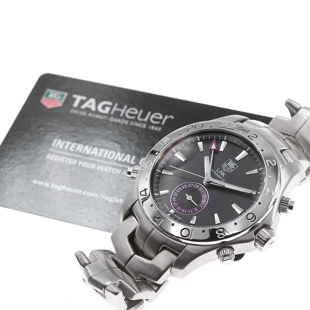 TAG HEUER Link WJF2115 GMT date black Dial Automatic Men's Watch_838800
