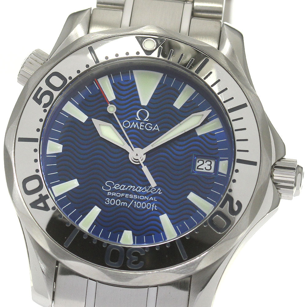 OMEGA Seamaster300 2263.80 Date blue Dial Quartz Boy's Watch_839151