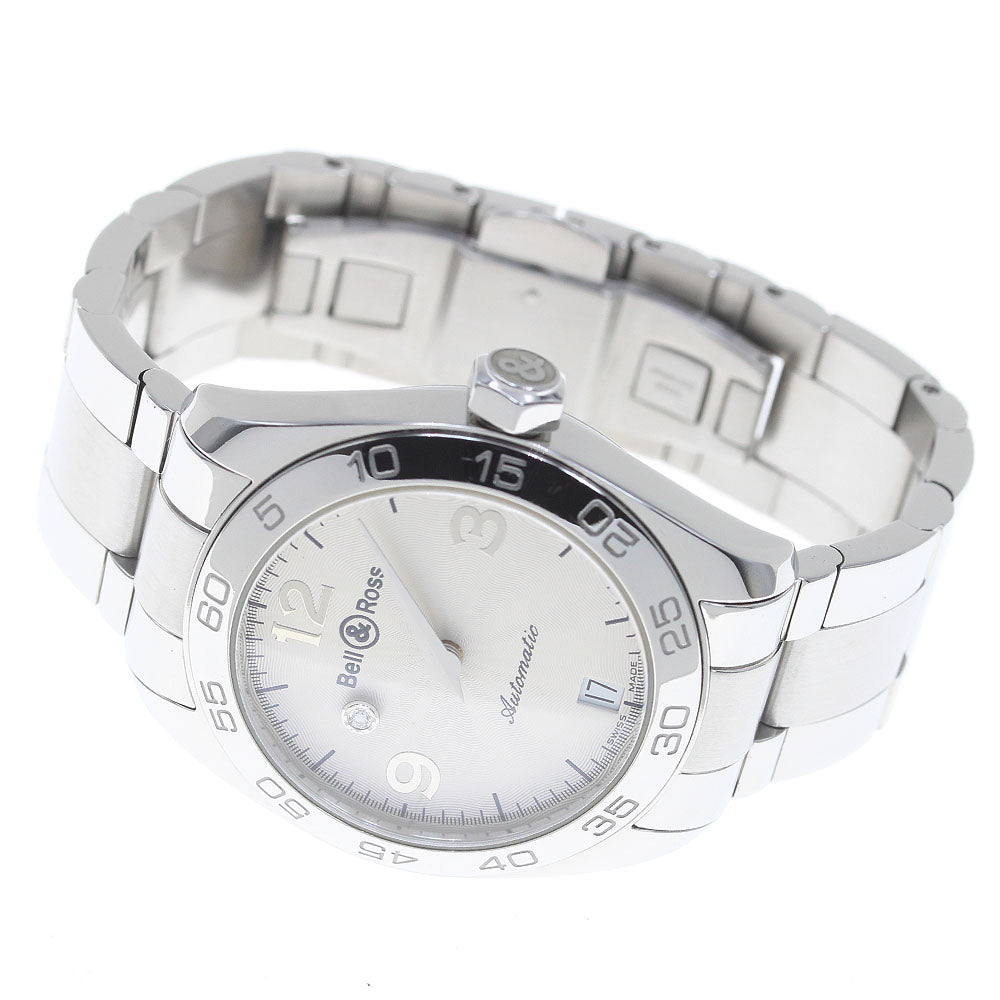 Bell＆Ross Mystery diamond 215 Date Silver Dial Automatic Ladies Watch_839153