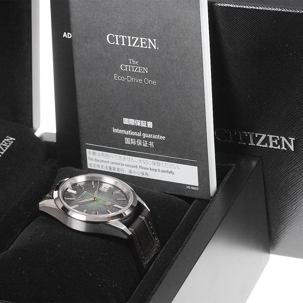 CITIZEN The citizen AQ4106-00W/A060-A1CT406 Golden Eagle Limited to 300 units worldwide Eco Drive Green / black Dial Solar Powered Men's Watch_839167