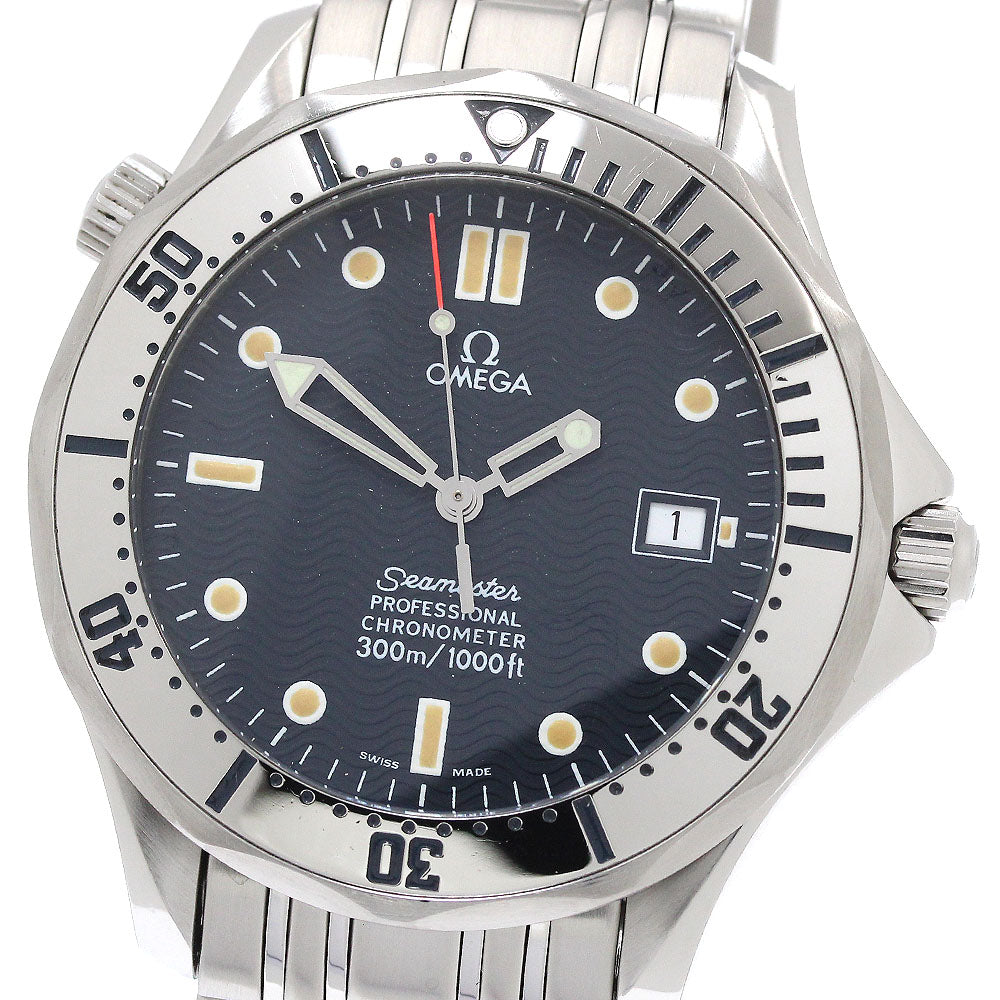 OMEGA Seamaster300 2532.80 Date Navy Dial Automatic Men's Watch_839203