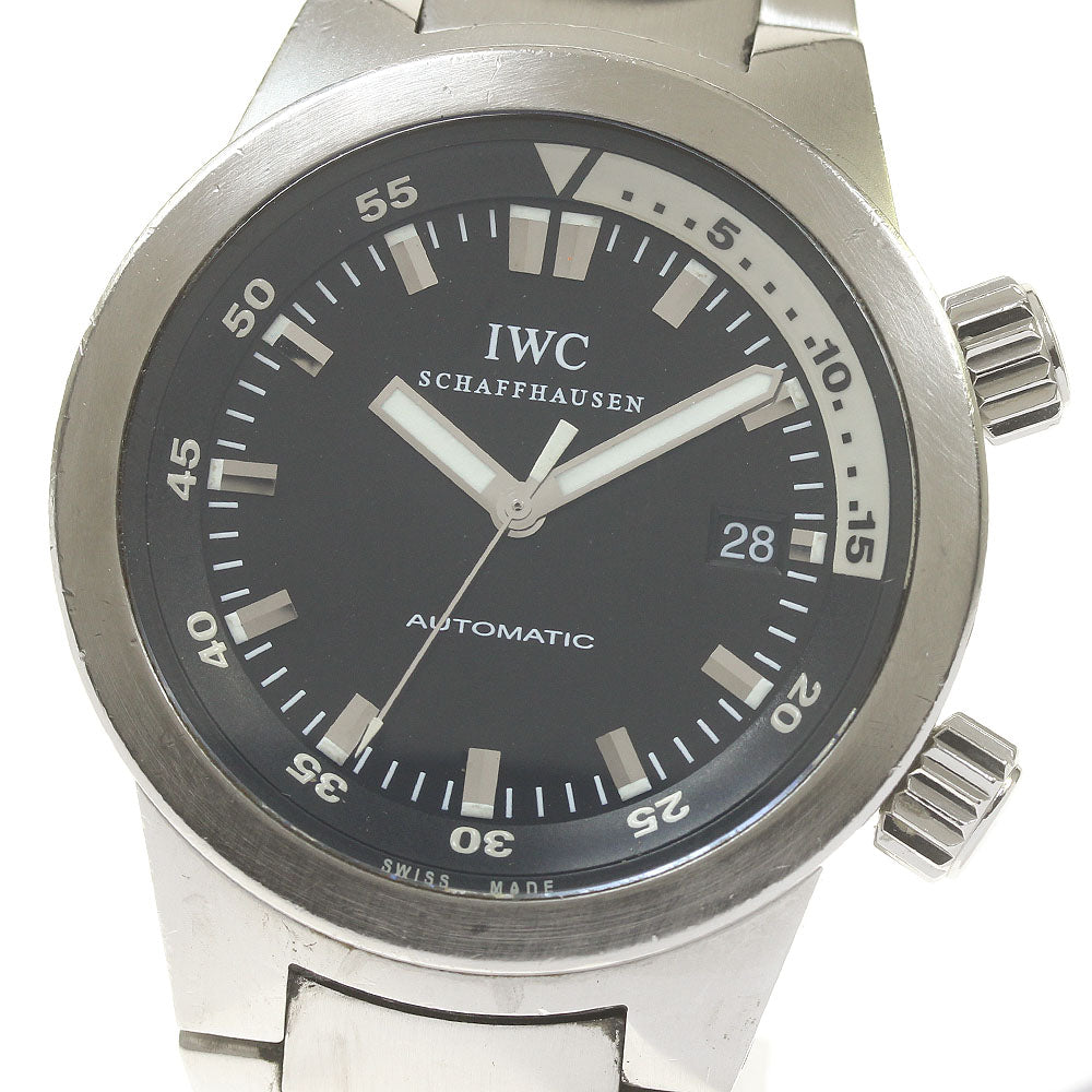 IWC SCHAFFHAUSEN Aquatimer IW354805 Date black Dial Automatic Men's_839208