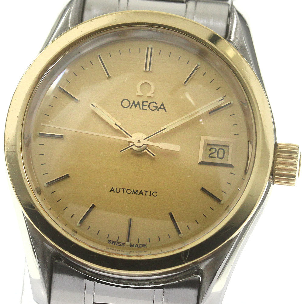 OMEGA Classic YG bezel date gold Dial Automatic Ladies Watch_839210