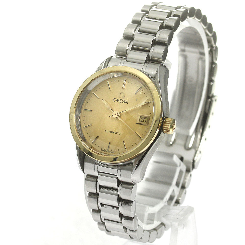 OMEGA Classic YG bezel date gold Dial Automatic Ladies Watch_839210