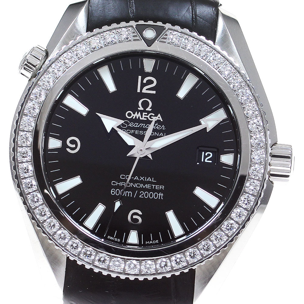 OMEGA Seamaster Planet Ocean 222.18.42.20.01.001 diamond bezel AT Men's_839213
