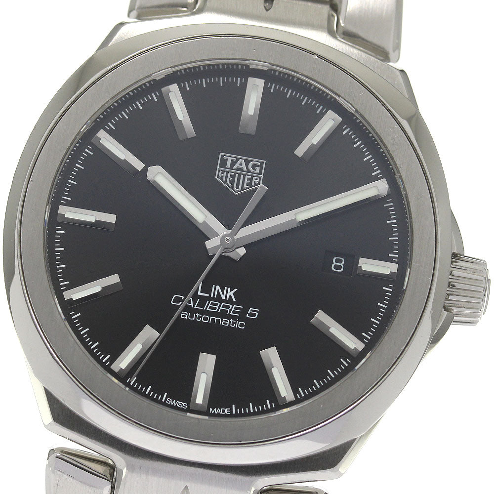 TAG HEUER Link calibre 5 WBC2110 Date Black Dial Automatic Men's Watch_839277