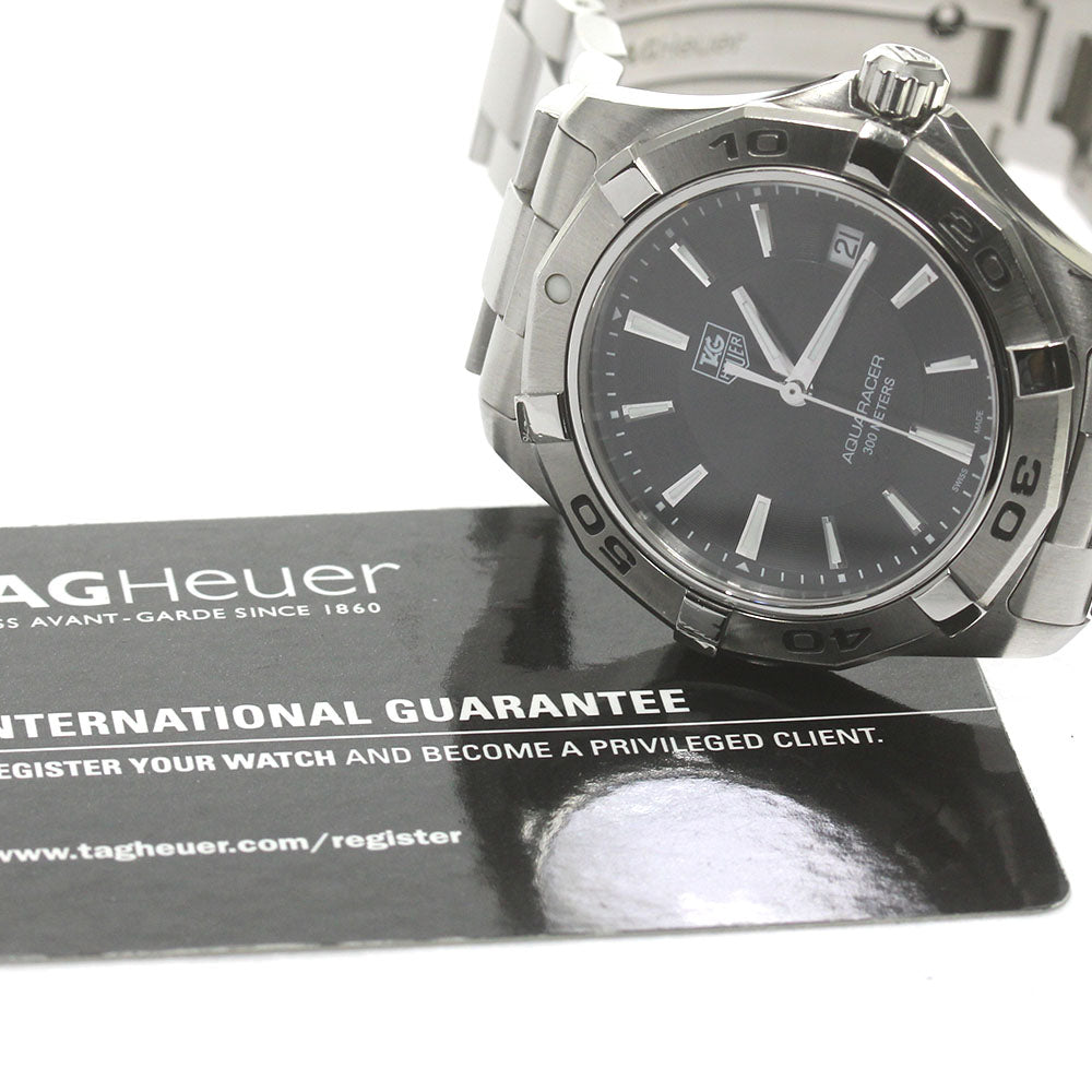 TAG HEUER Aqua racer WAP1110 Date black Dial Quartz Men's Watch_839278