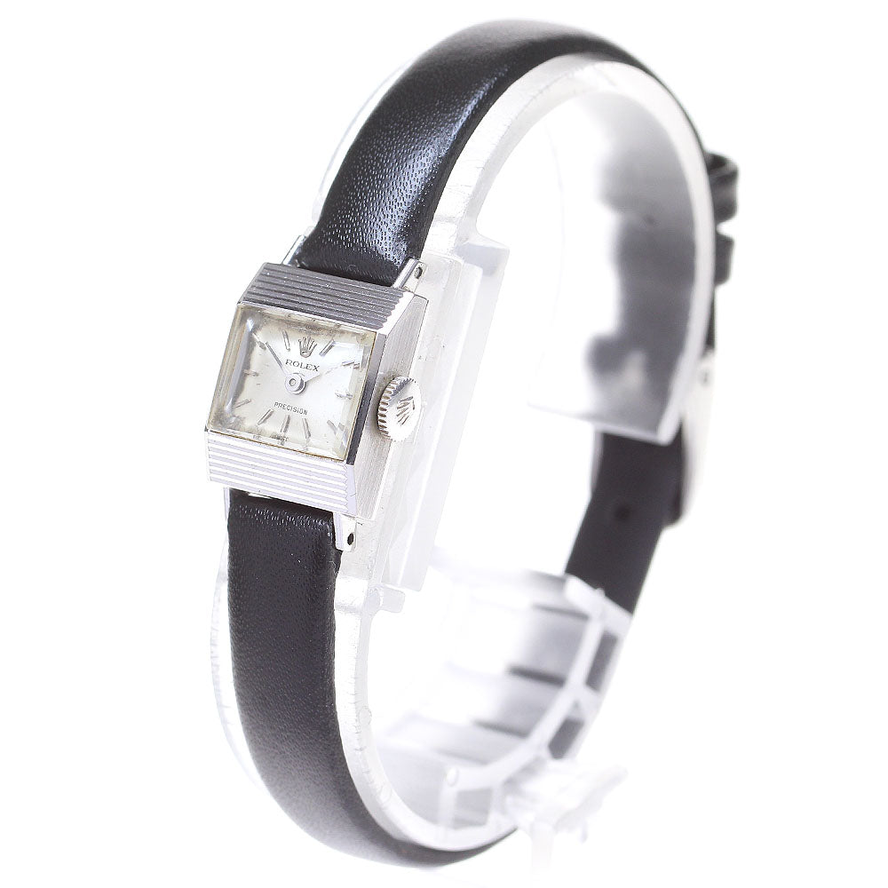 ROLEX Precision K18WG Vintage cal.1600 Silver Dial Hand Winding Ladies_839315