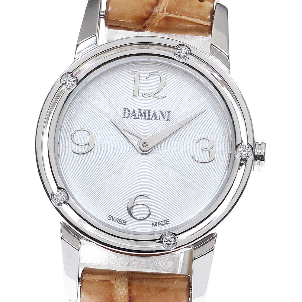Damiani D side DS006ACBD 5P diamond Silver Dial Quartz Ladies Watch_839336