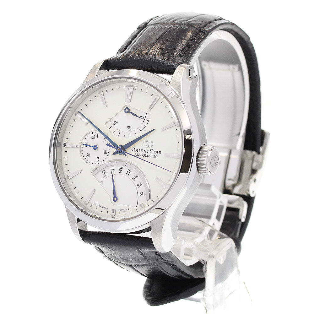 ORIENT Orient star 40A5-UAA0 Power reserve date white Dial Automatic Men's Watch_839341