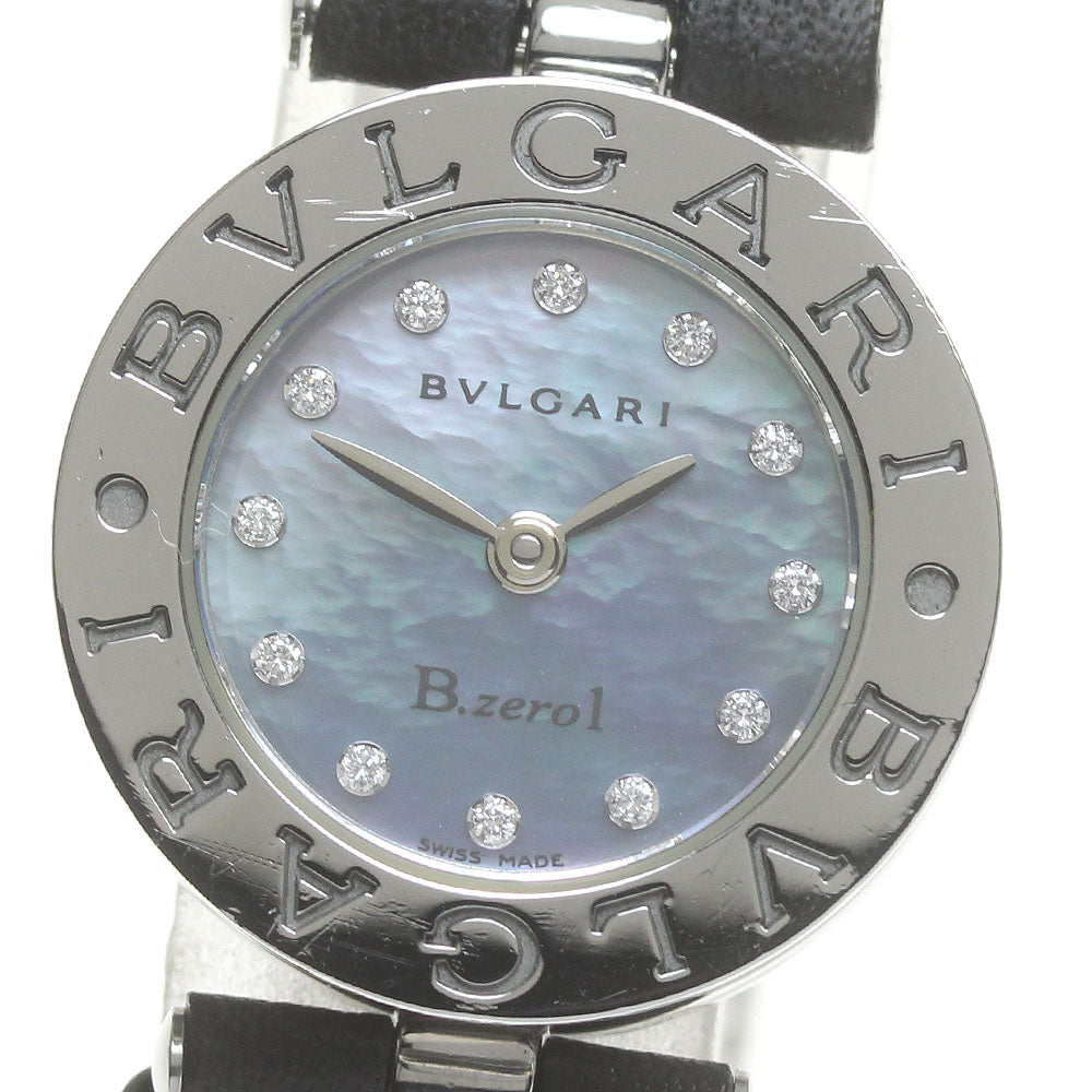 BVLGARI B-zero1 BZ22S Shell dial 12P diamond Blue shell Dial Quartz Ladies Watch_839351