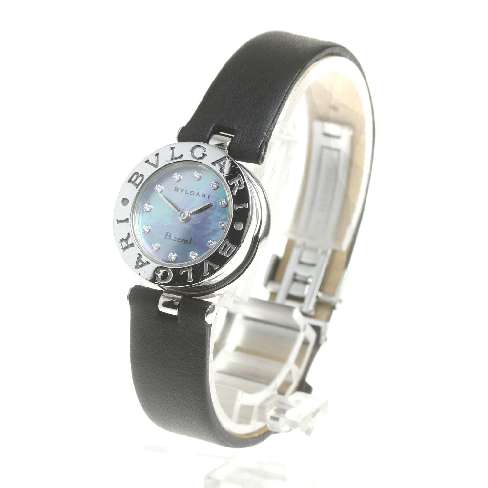 BVLGARI B-zero1 BZ22S Shell dial 12P diamond Blue shell Dial Quartz Ladies Watch_839351