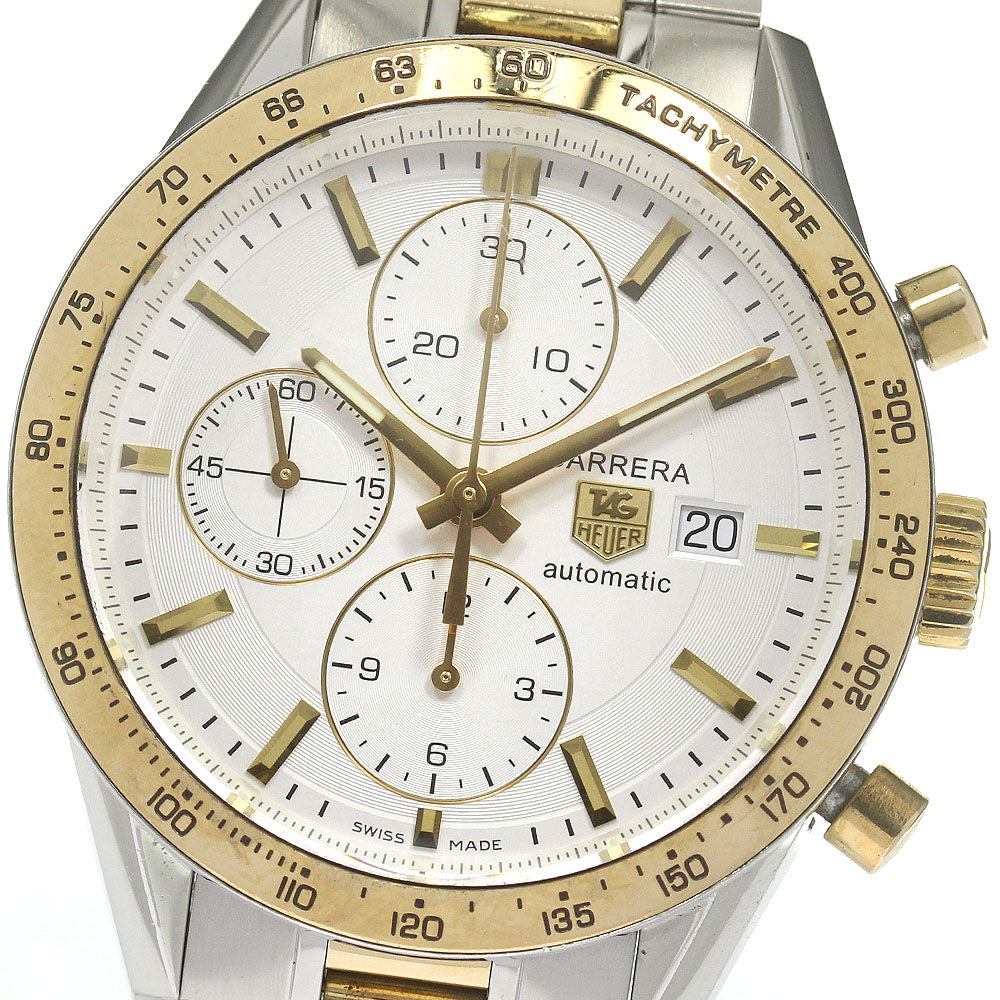 TAG HEUER Carrera CV2050 Chronograph Date Silver Dial Automatic Men's _839393