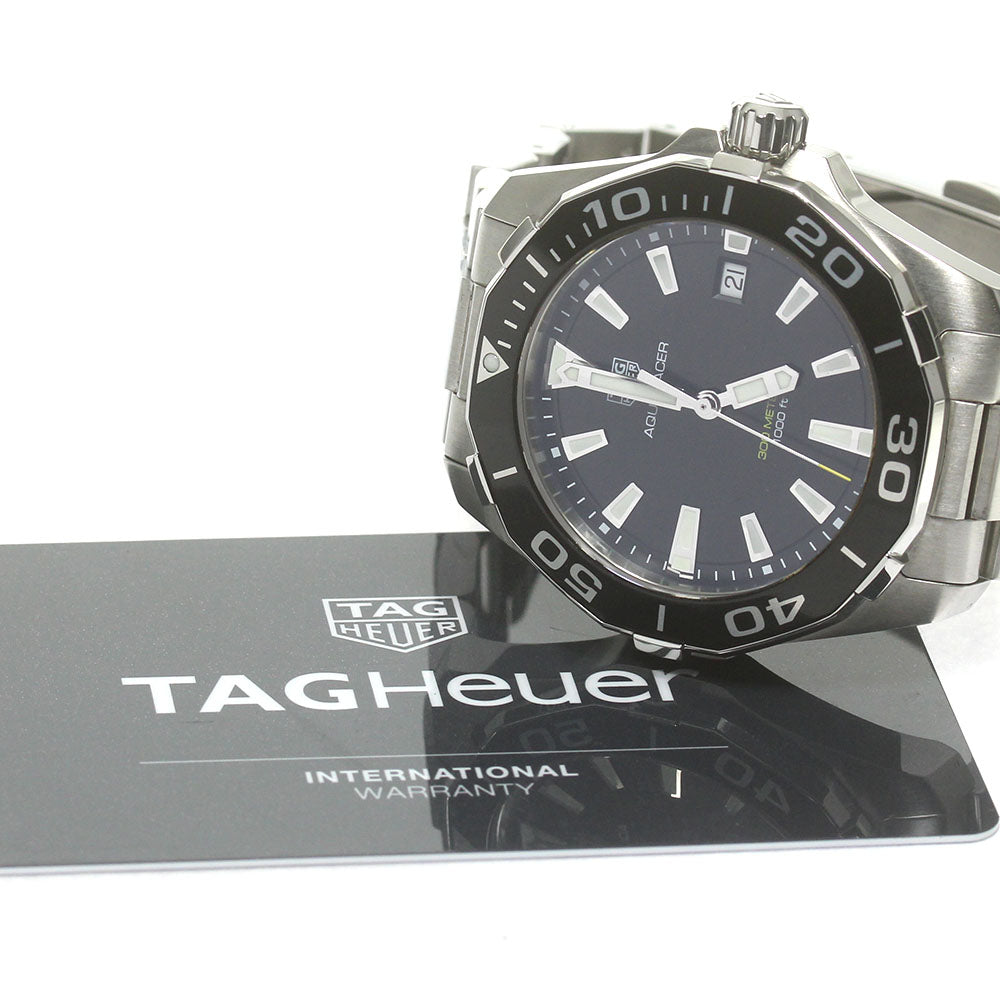 TAG HEUER Aqua racer WAY111A Date black Dial Quartz Men's Watch_839394