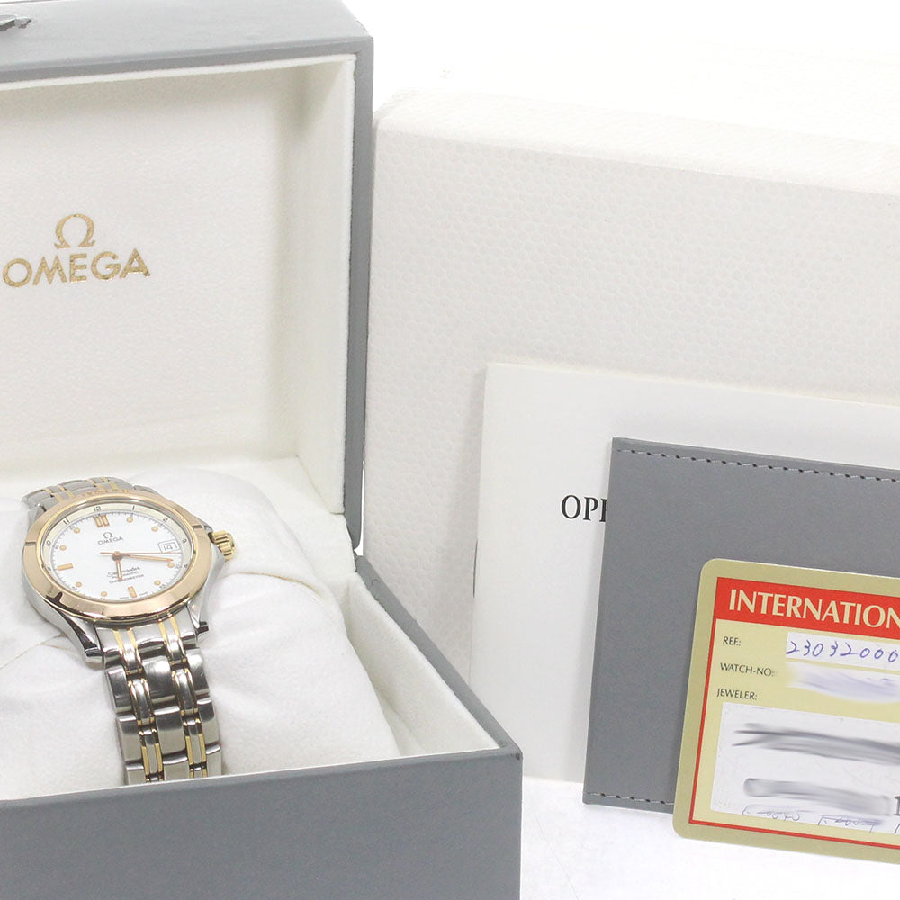 OMEGA Seamaster120 2303.20 YG bezel white Dial Automatic Men's Watch_839543