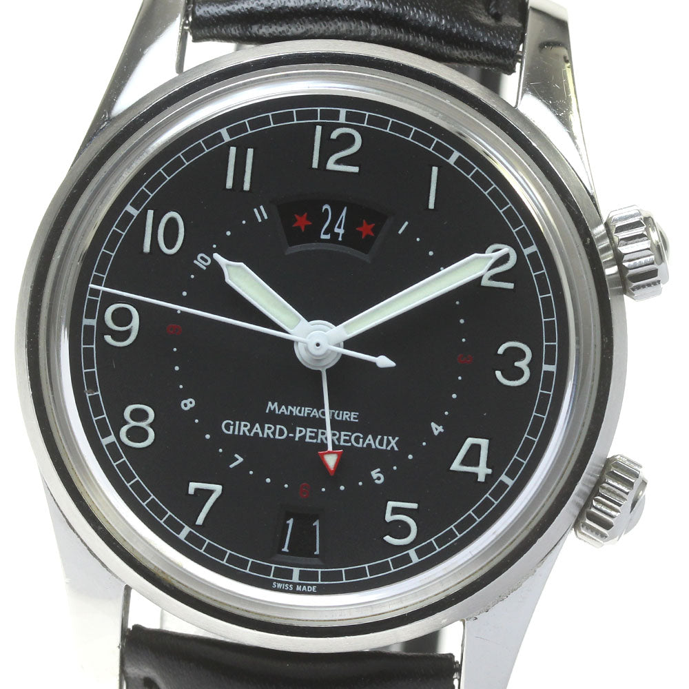 GIRARD PERREGAUX Traveler II 4940 GMT black Dial Automatic Men's Watch_839558