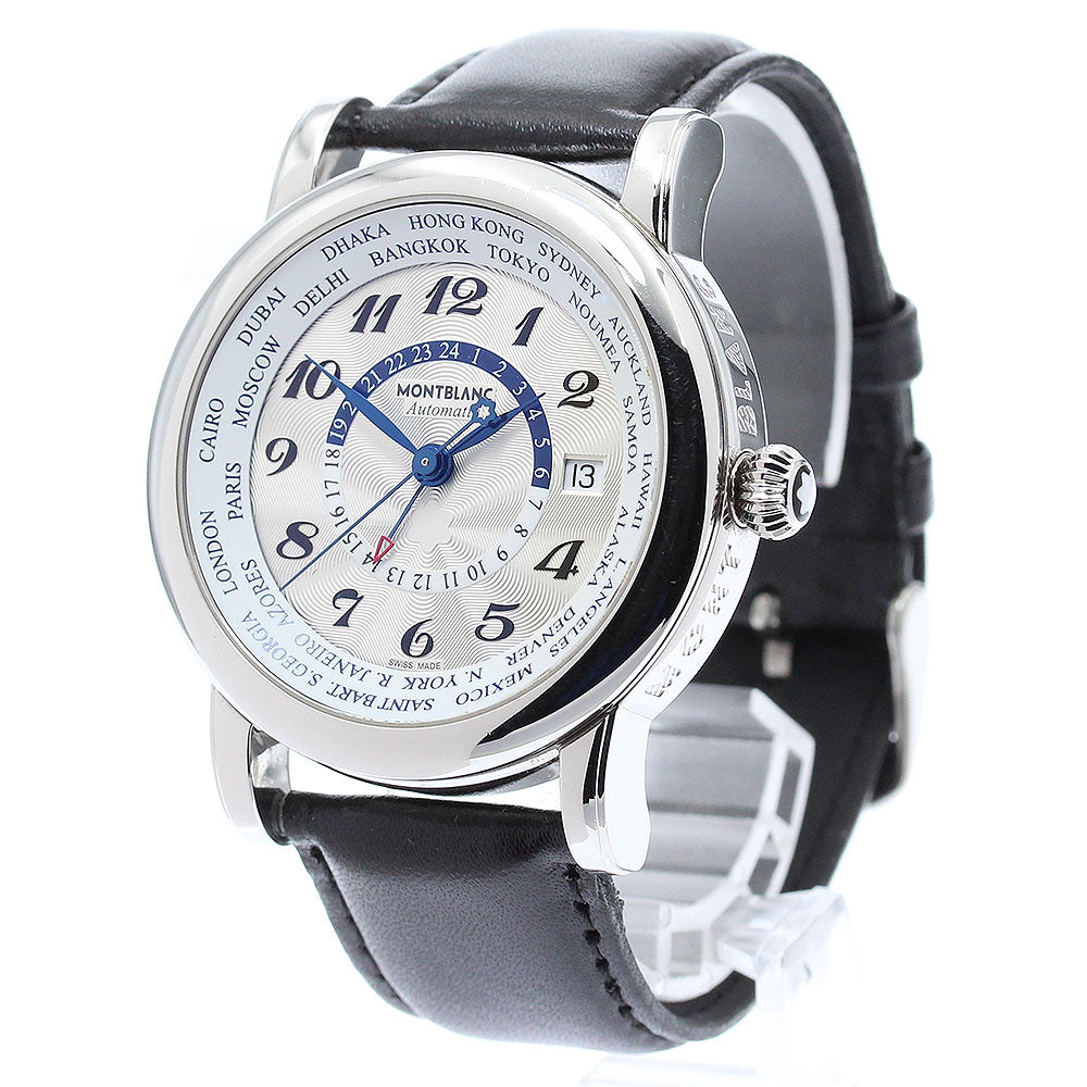 MONTBLANC Star World Time 7203 Silver Dial Automatic Men's Watch_839560