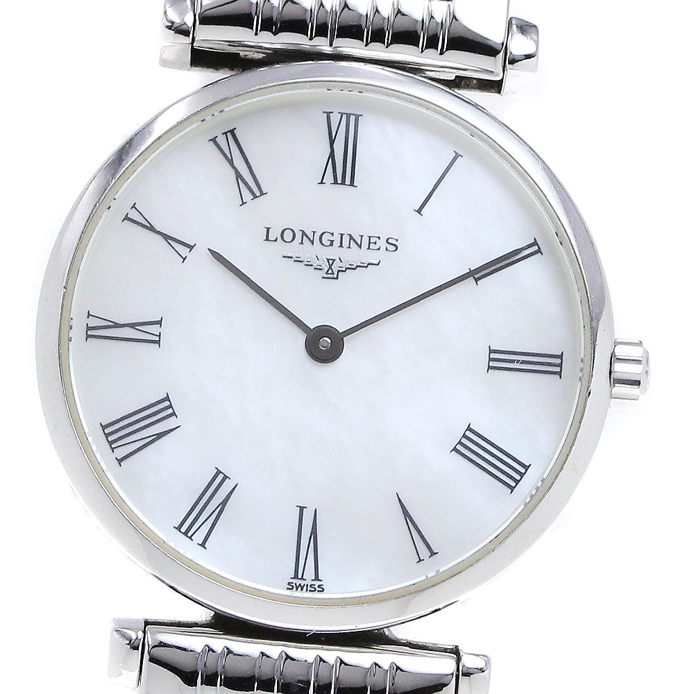 LONGINES Grand classic L4.209.4 White shell Dial Quartz Ladies Watch_839616