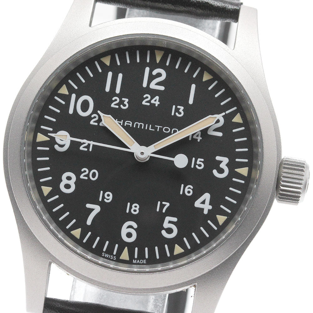 HAMILTON Khaki field mecha H694390 black Dial Hand Winding Men's Watch_839622