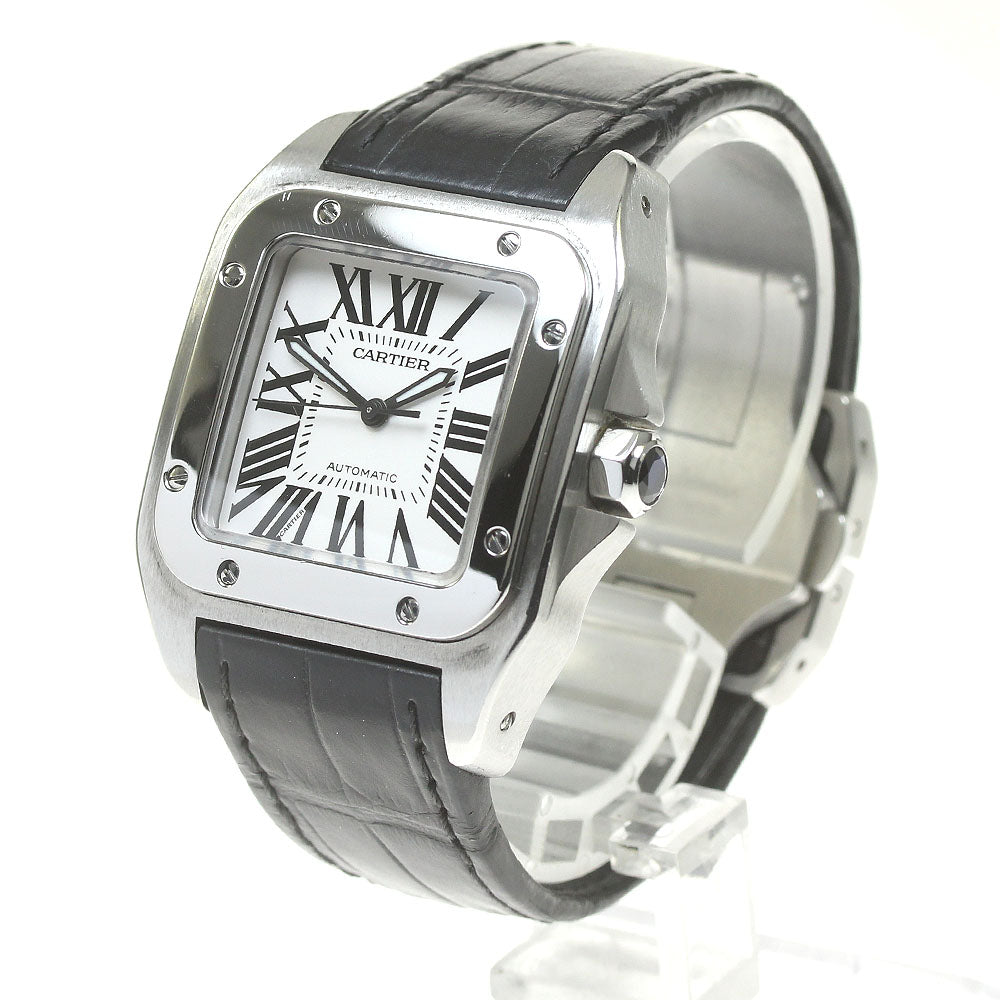 CARTIER Santos 100MM W20106X8 Silver Dial Automatic Boy's Watch_839683