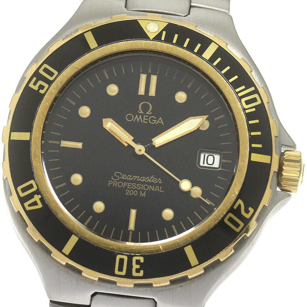 OMEGA Seamaster200 Date black Dial Quartz Men's Watch_839701