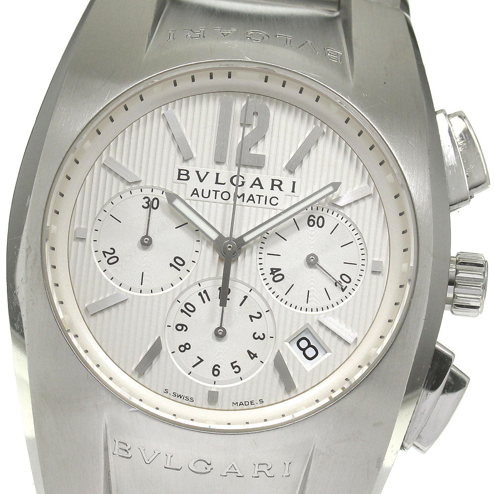 BVLGARI Elgon EG40SCH Chronograph Silver Dial Automatic Men's Watch_839731
