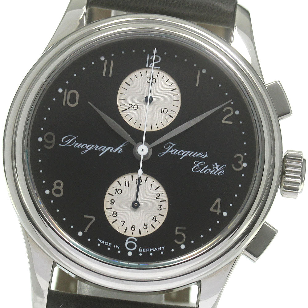 JACQUES ETOILE Chronograph Black / Silver Dial Automatic Men's Watch_839747