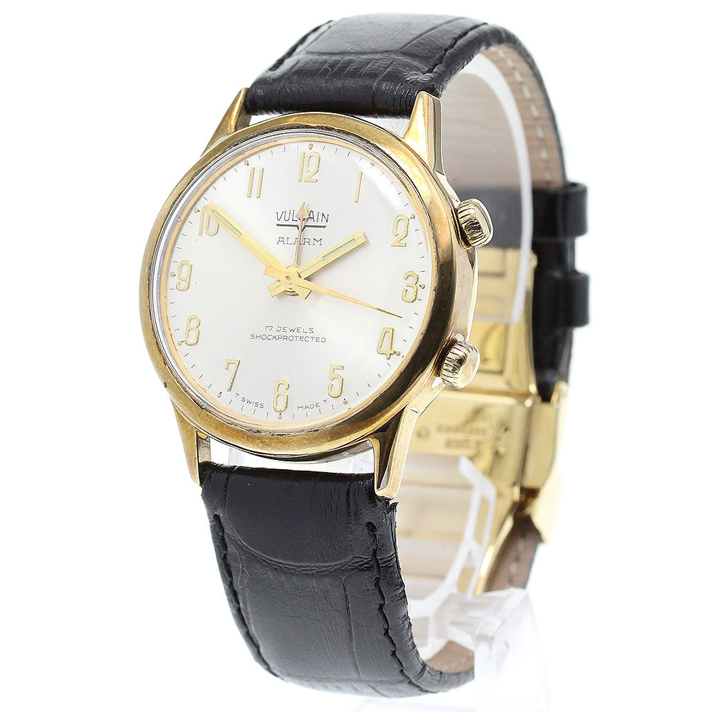 VULCAIN cricket alarm Silver Dial Hand Winding Men's Watch_839751