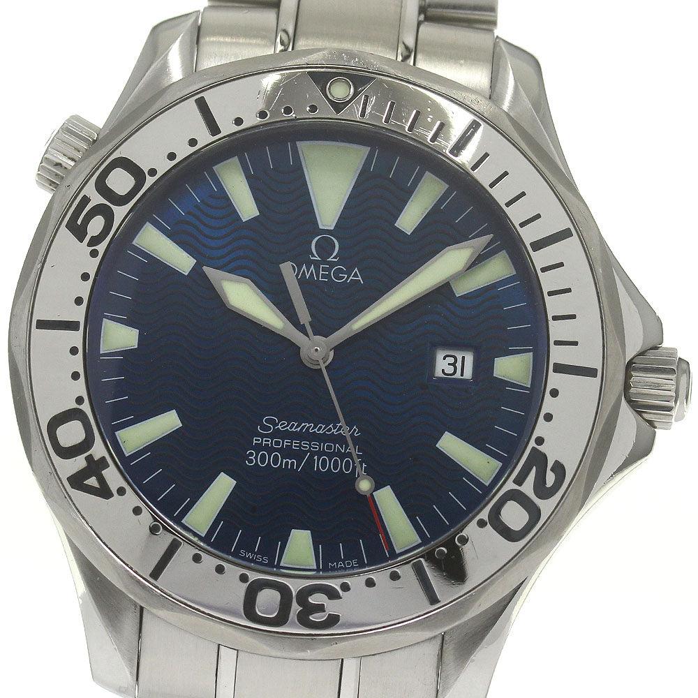 OMEGA Seamaster300 Professional 2265.80 Date blue Dial Quartz Men's Watch_839779