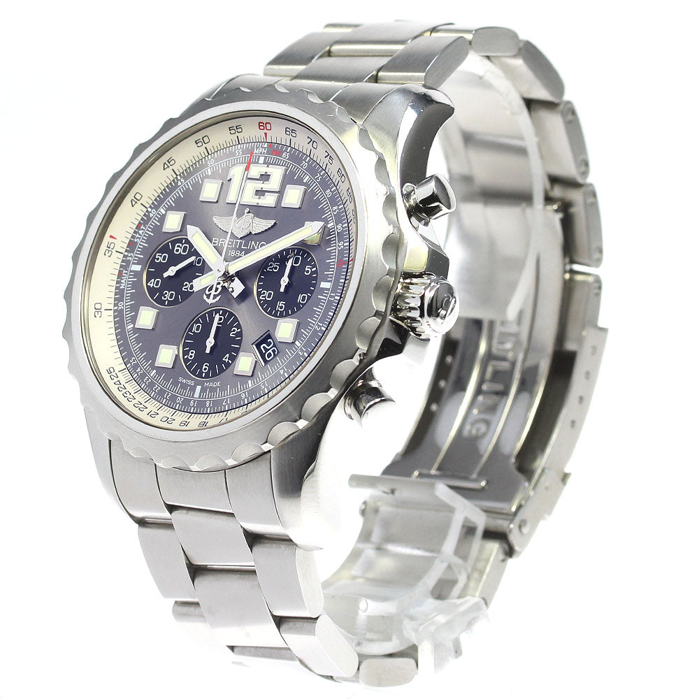 BREITLING Chrono space A23360 Chronograph Silver / Black Dial AT Men's_839814