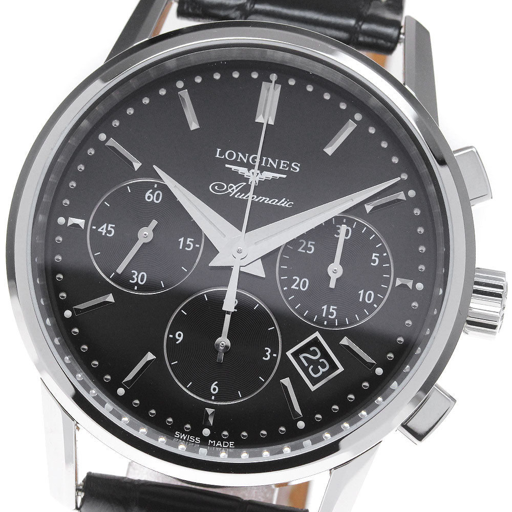 LONGINES Heritage L2.749.4 Chronograph black Dial Automatic Men's Watch_839884
