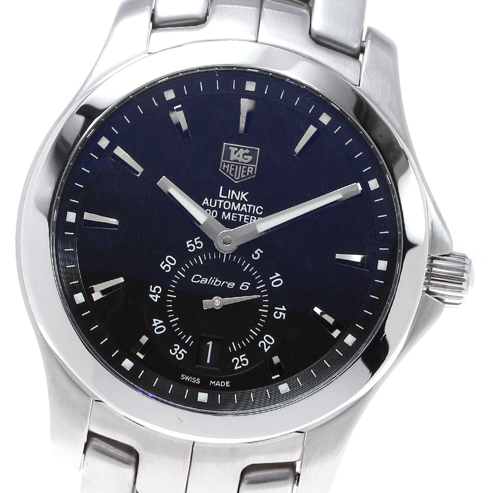 TAG HEUER Link Caliber 6 WJF211A Date black Dial Automatic Men's Watch_839914