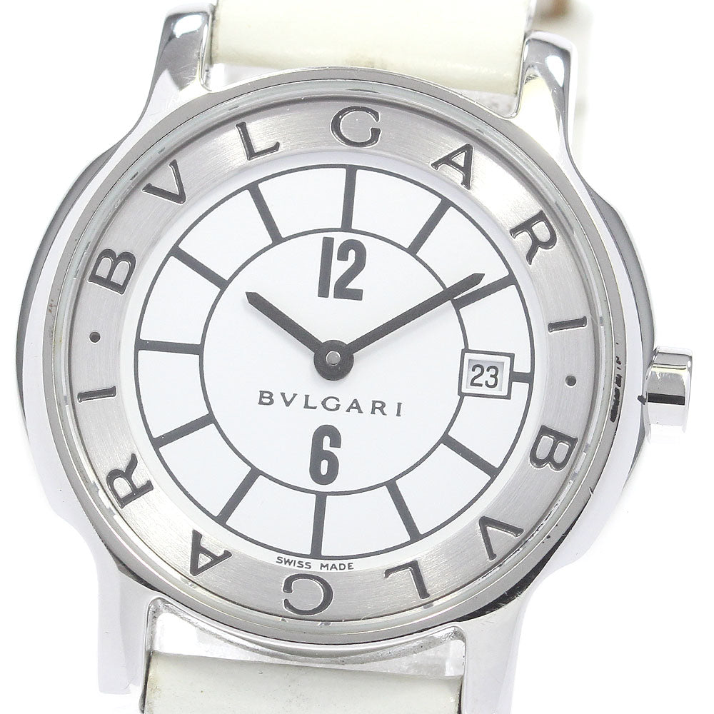 BVLGARI Solo tempo ST29S Date white Dial Quartz Ladies Watch_839920