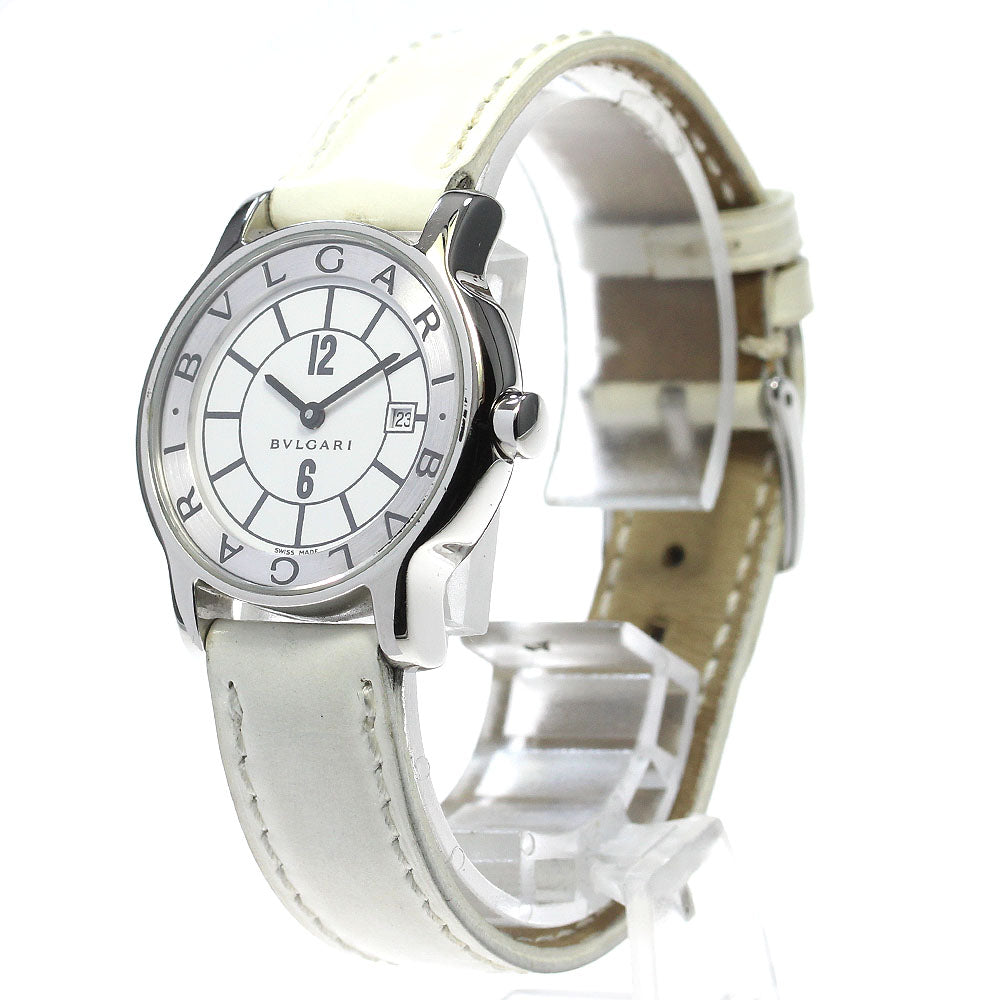 BVLGARI Solo tempo ST29S Date white Dial Quartz Ladies Watch_839920