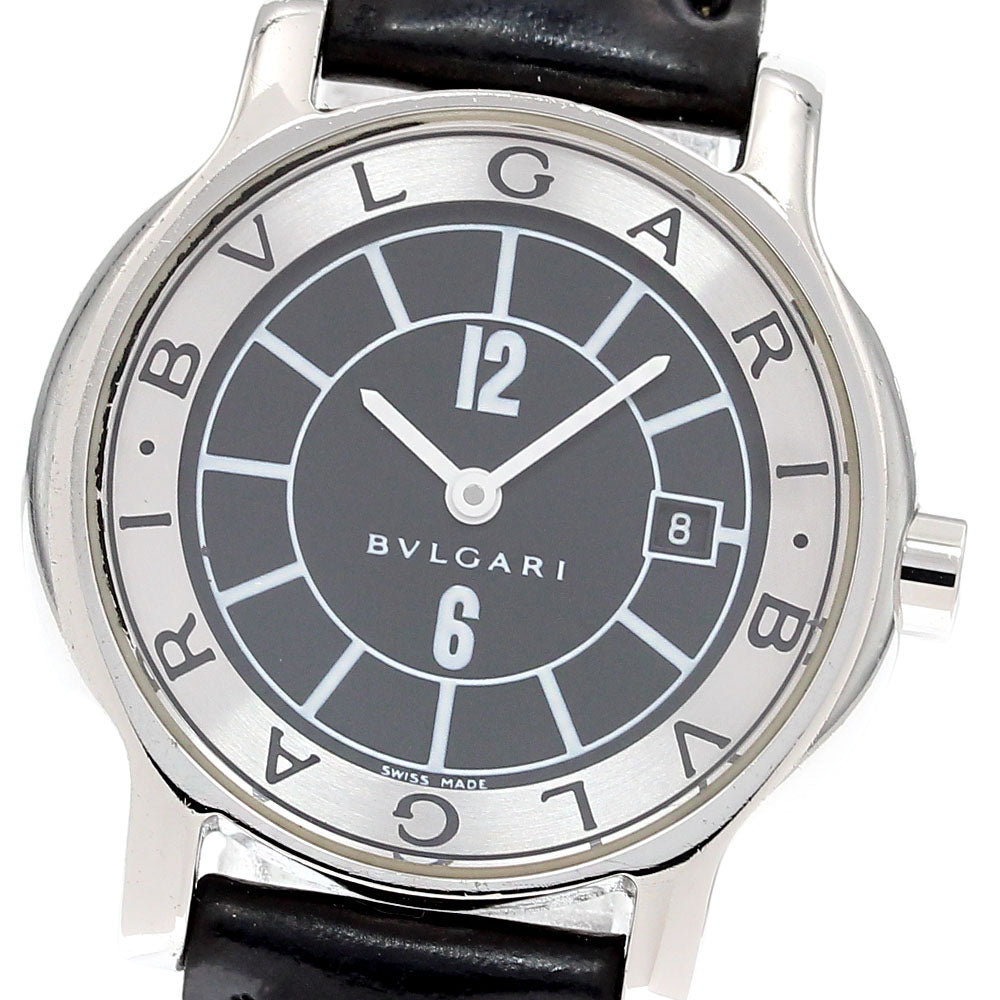 BVLGARI Solo tempo ST29S Date Black / Silver Dial Quartz Ladies Watch_839951