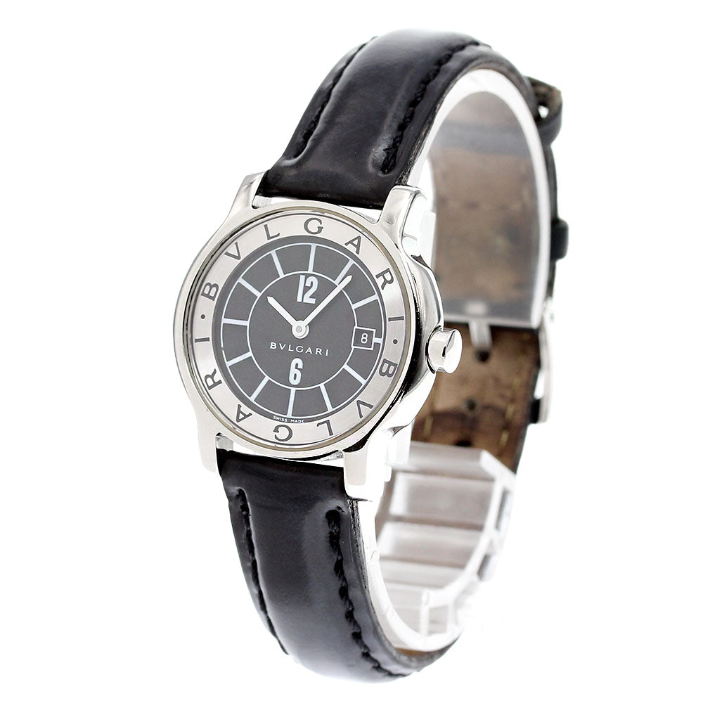 BVLGARI Solo tempo ST29S Date Black / Silver Dial Quartz Ladies Watch_839951