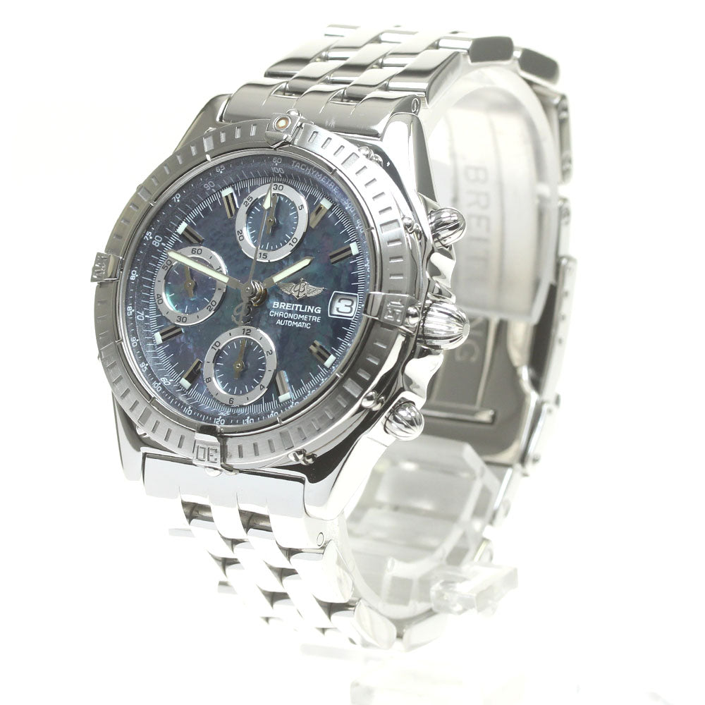 BREITLING Chronomat A13352 Date Blue shell Dial Automatic Men's Watch_839987