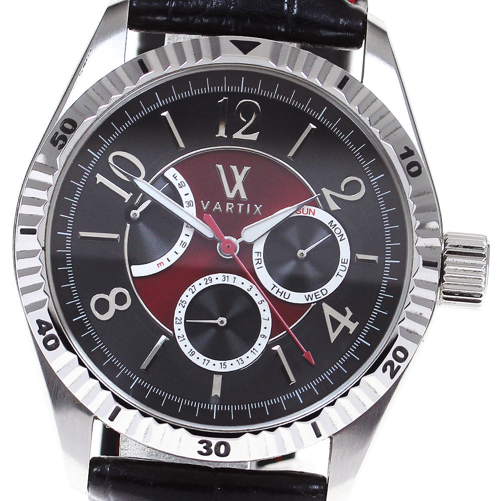 VARTIX Alive WA2VN Day-Date Power Reserve Black / Bordeaux Dial Automatic Men's Watch_840005