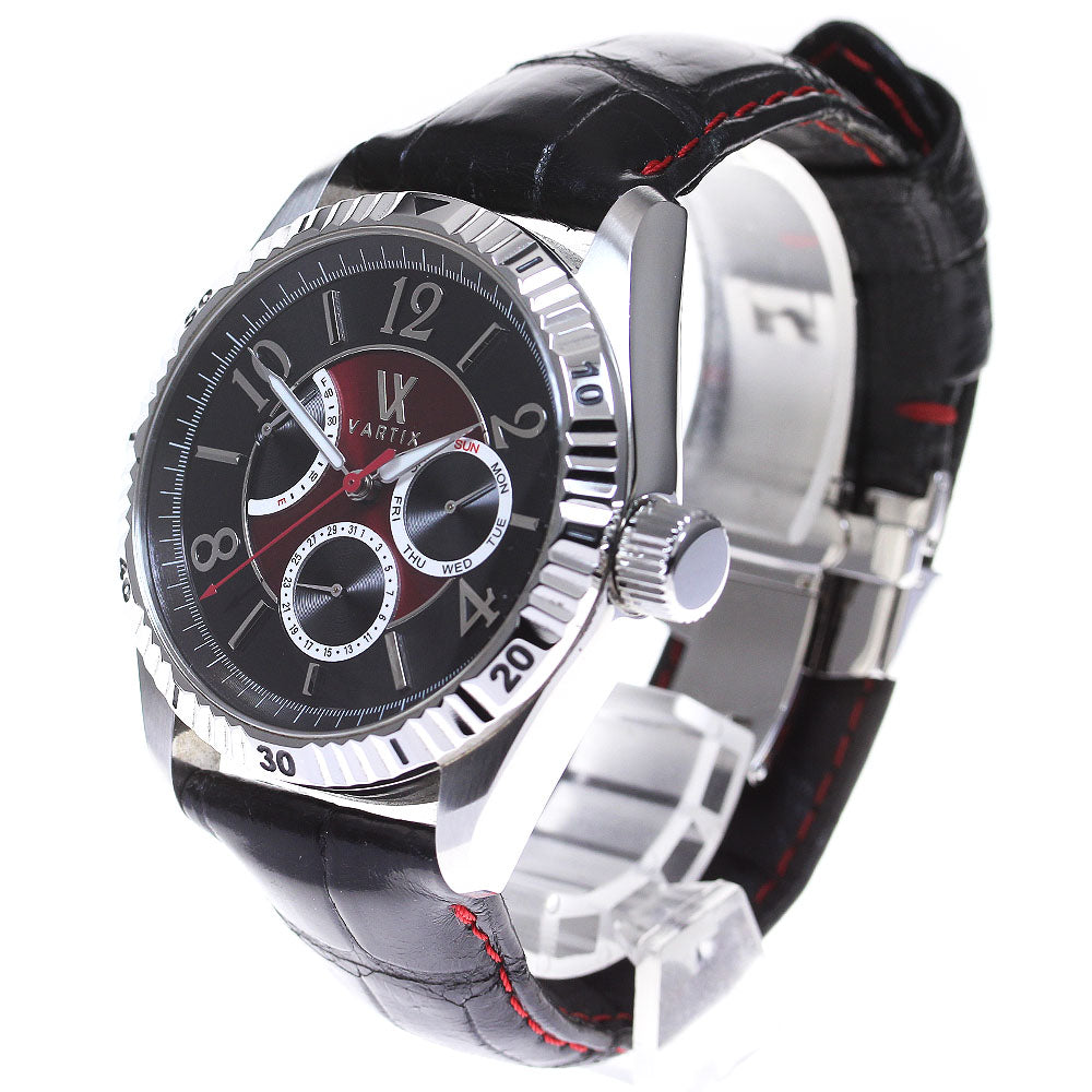 VARTIX Alive WA2VN Day-Date Power Reserve Black / Bordeaux Dial Automatic Men's Watch_840005